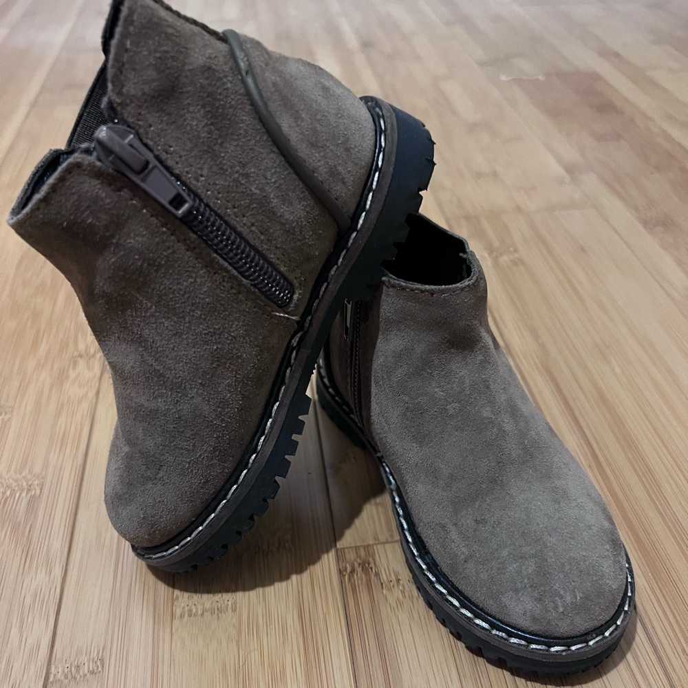 Zara toddler boy leather boots size 23 EU US 7 Toddler like new